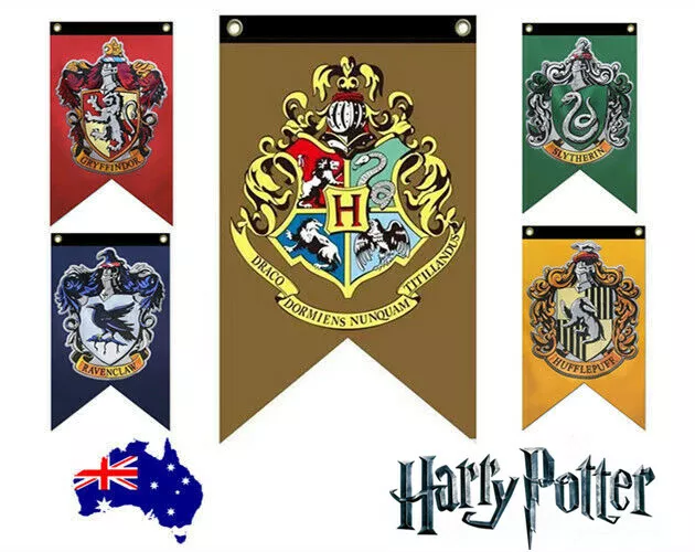 Harry Potter Gryffindor Hufflepuff Banners Flag Wall Hanging Stark Emblem Party