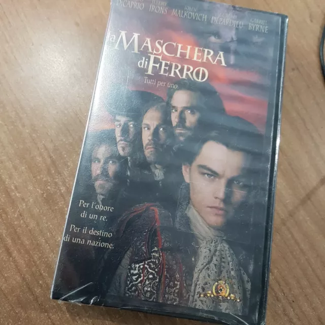 Vhs Video Cassetta La Maschera Di Ferro Leonardo Di Caprio Nuova Sigillata Film