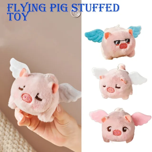 New Flying Pig Doll Plush Toy Simulate Keychain Stuffed Toy Children's Gifts t-