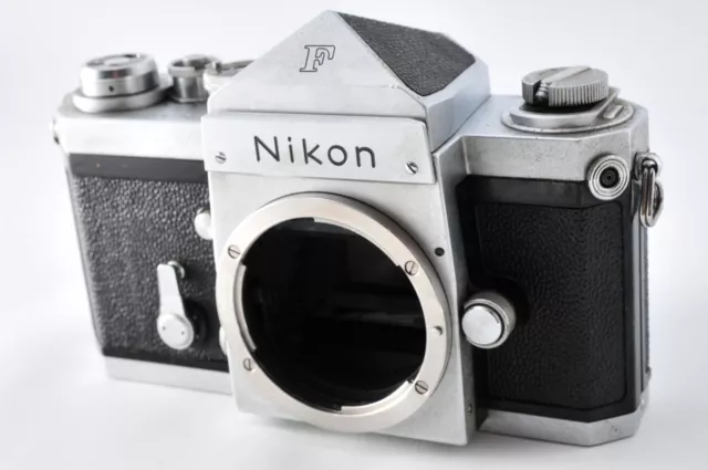 【Exc】Nikon F Eye Level Silver 35mm SLR Film Camera Body from Japan