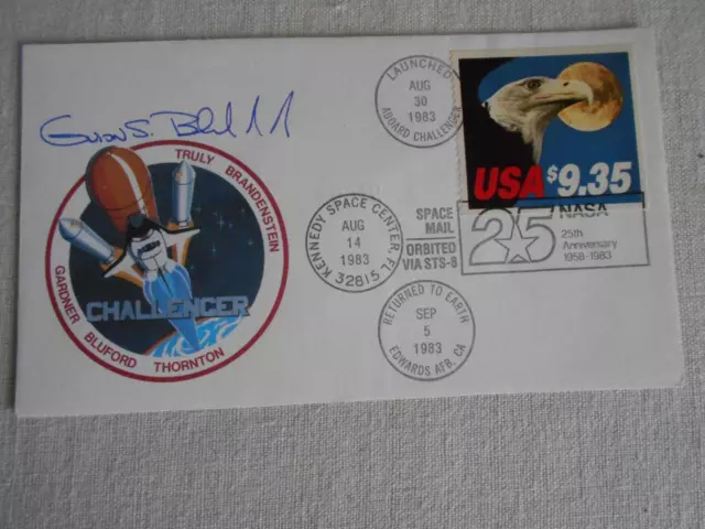 STS 8 im All geflogen original signiert Bluford Space