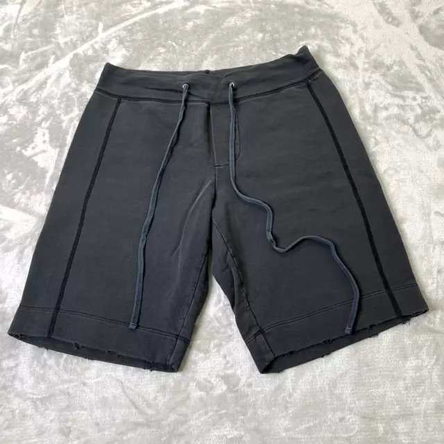 James Perse Classic Sweat Shorts Mens Fits 32x11 Carbon Pigment Made in USA $145