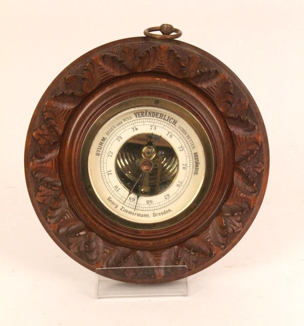Georg Zimmermann Wetterstadion 620 Barometer Messgerät Dresden antik 6/57/o21B