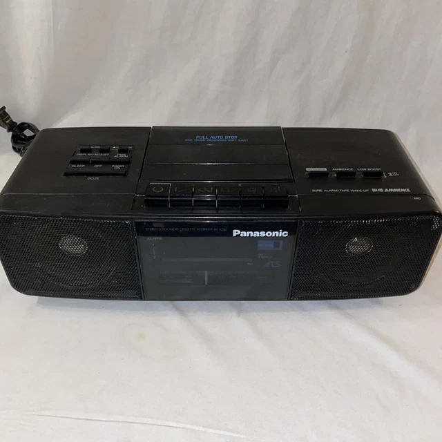 VINTAGE PANASONIC RCX250 AM/FM Cassette Digital Clock Radio Boombox