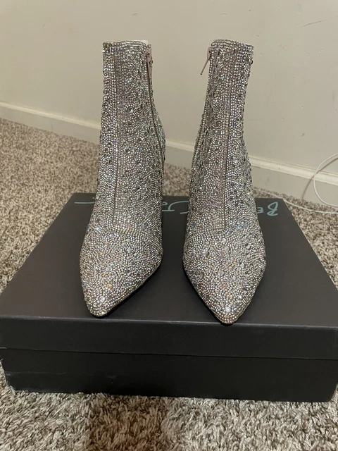 Betsey Johnson  Women's Cady Ankle Boot Rhinestone Size 8 NWB