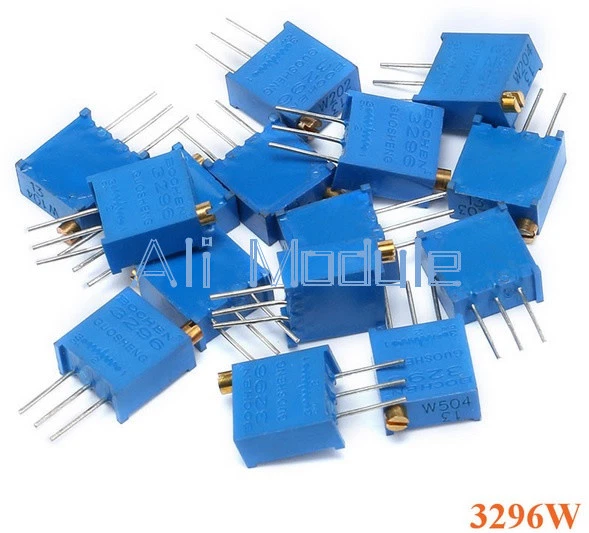 15 100Ω-500KΩ 15value 3296 Potenziometro Resistenza variabile assortita