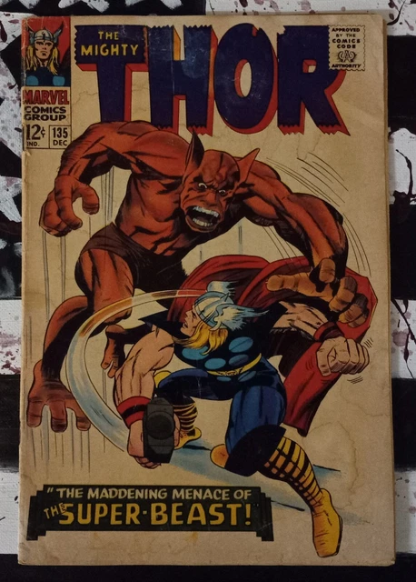 MIGHTY THOR Vol.1/No.135 - ORIGIN HIGH EVOLUTIONARY - 1ST MJOLNIR REFRENCE