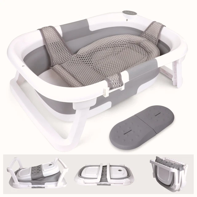 Foldable Infant Baby Bath Tub Collapsible Newborn Safety Portable Shower Bathtub