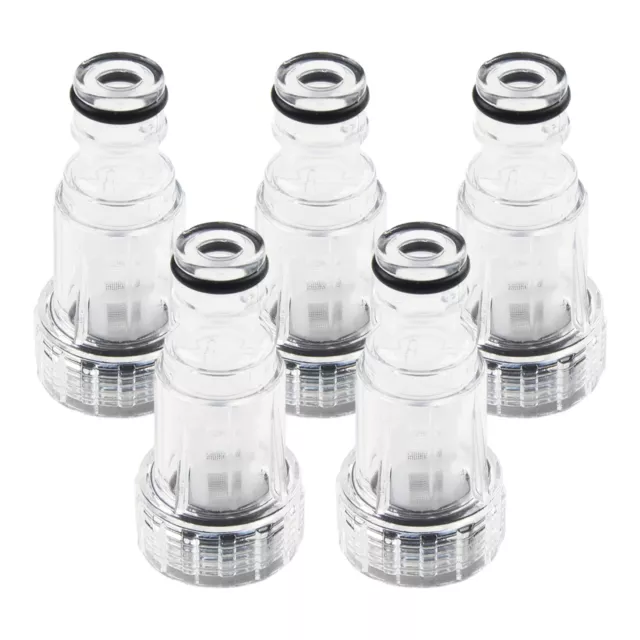 5 Paquet Pression Rondelle Transparent Plastique Eau Entrée Filtres Remplacement