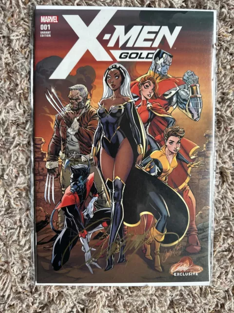 X-MEN GOLD 1 J SCOTT CAMPBELL VARIANT A NM Signed - will combine shipping