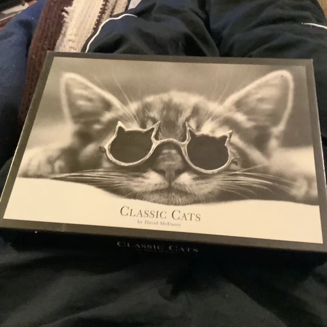 13 UNUSED CAT NOTECARDS WITH ENVELOPES BY DAVID McENERY ORIGINAL BOX