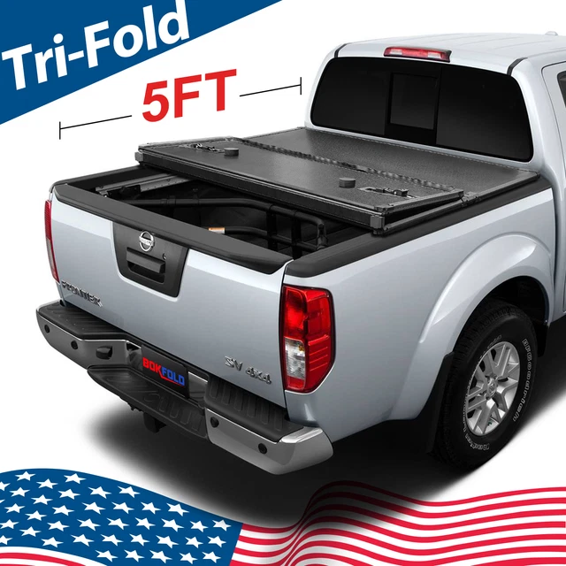 FRP HARD TRIFOLD Bed Tonneau Cover for 20052024 Nissan Frontier 5FT