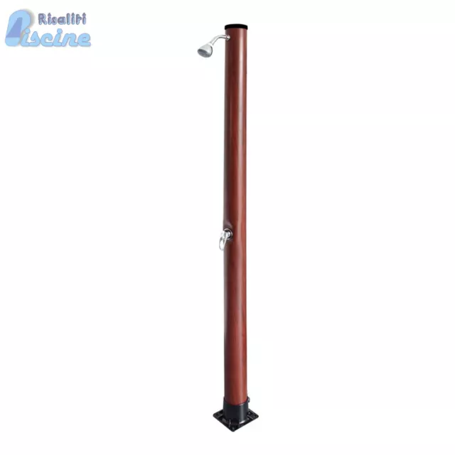 Doccia solare Maris Marte 20 lt imitazione legno acqua calda giardino piscine