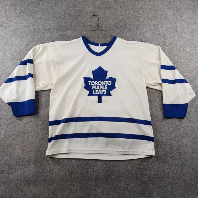 Toronto Maple Leafs Hockey Jersey Mens Large CCM Hockey NHL 90s Canada Vintage