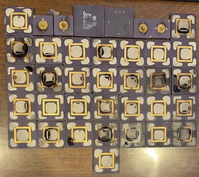 Lot of 37 High Yielding Ceramic CPUs for Gold Scrap/Gold Recovery