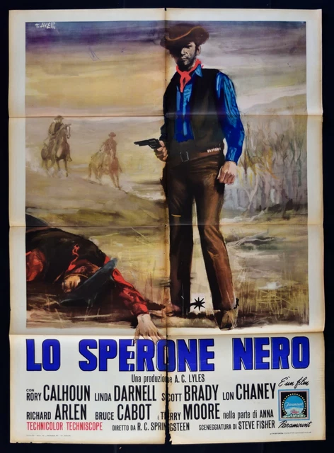 Manifesto Lo Éperon Noir Rory Calhoun Linda Darnell Terry Moore M351