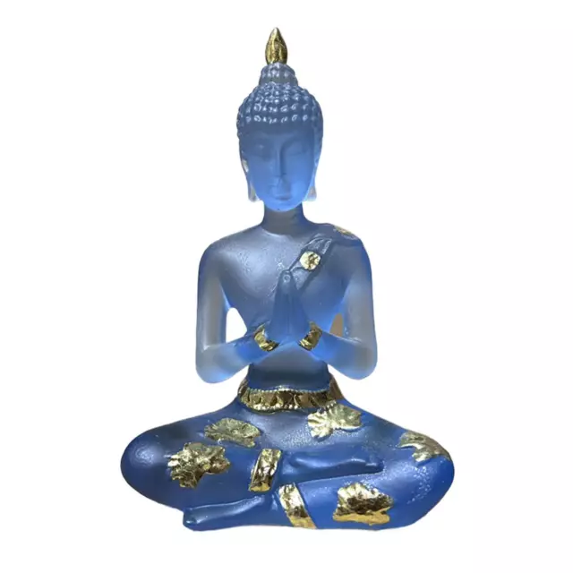 Sitting Thai Buddha Statue Resin Figurine Yoga Praying Collectible Sculpture