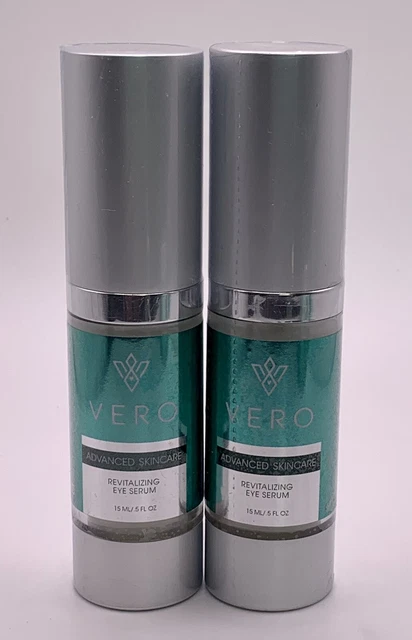 Vero Advanced Skincare Revive Revitalizing Eye Serum 15ml  .5 oz Sealed Lot of 2