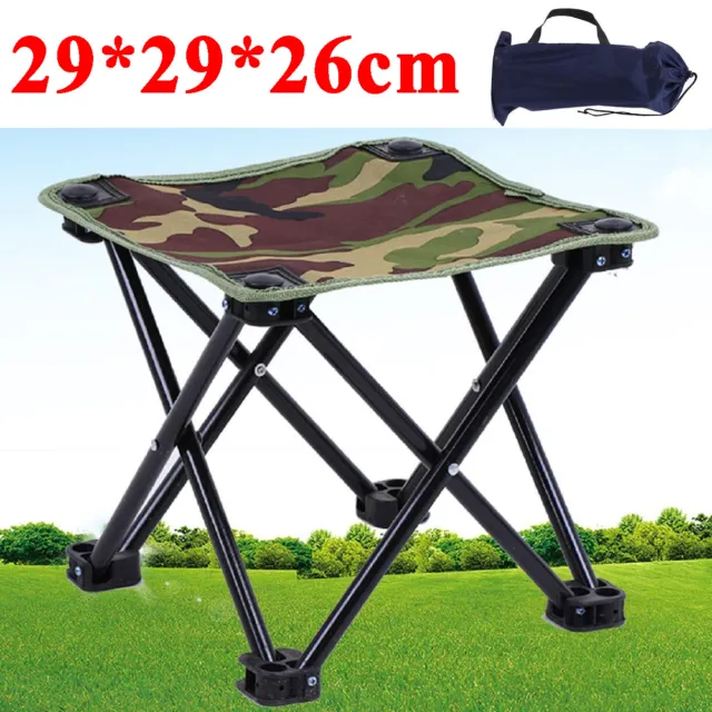 Mini Portable Folding Stool Outdoor Fishing Camping Picnic Travel Beach Chair UK