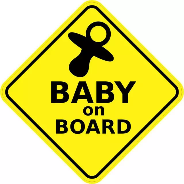 Baby On Board Dummy Car Window Safety Sign Sticker Decal