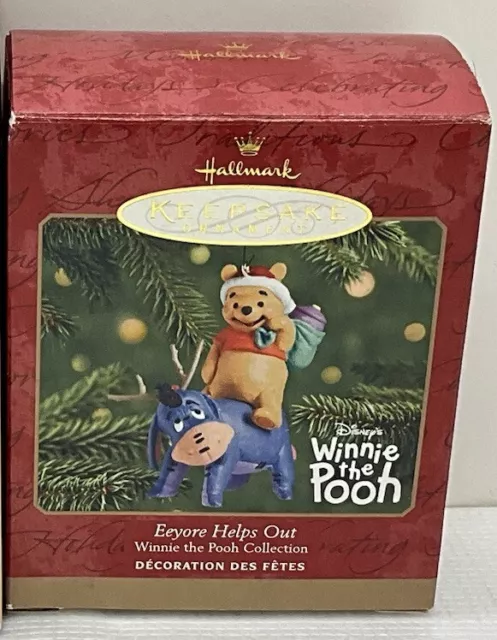 Hallmark Keepsake Ornament 2001 Disney Winnie The Pooh Eeyore Helps Out (O1)