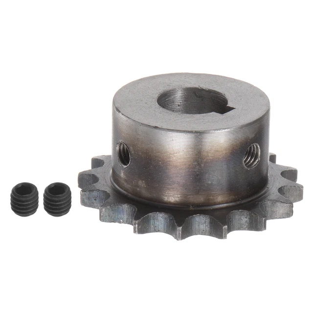 06B Roller Chain Sprocket 16T Pitch 3/8" 16mm Bore A3 Steel Motor Drive Gear