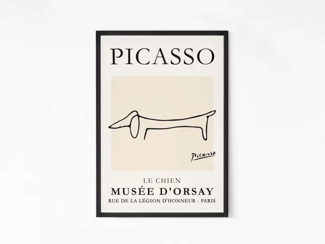 Pablo Picasso Line Drawings | The Dog (Le Chien