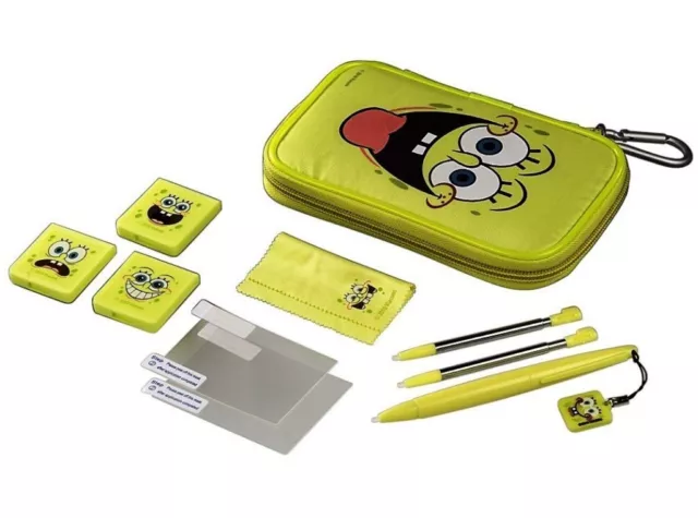 J-Straps Paquet Spongebob Sac Boîtier Spiele-Hüllen pour Nintendo Neuf 3DS