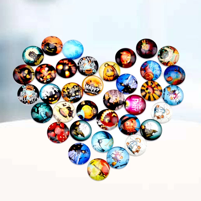 50 Pcs DIY Material Scrapbooking Materials Glass Cabochons Jewelry Making Stone