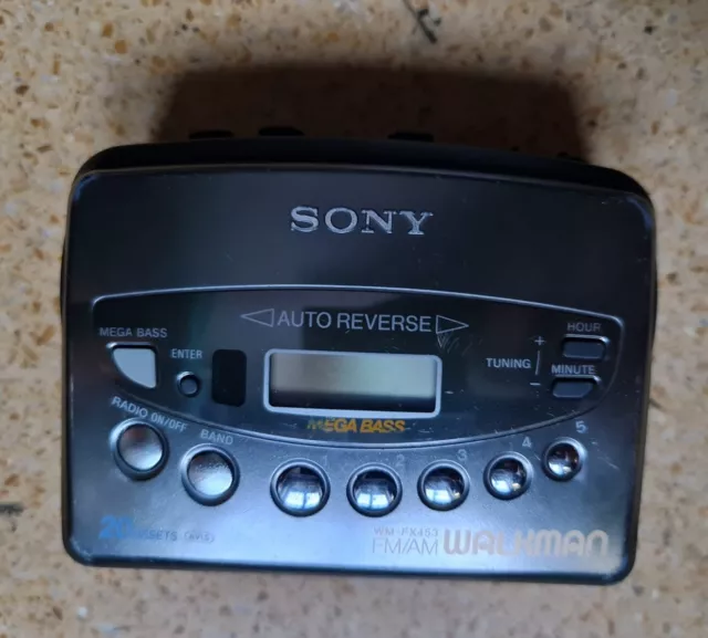 Sony Radio Cassette Player WM-FX453 FM/AM Walkman Solo Ricambi