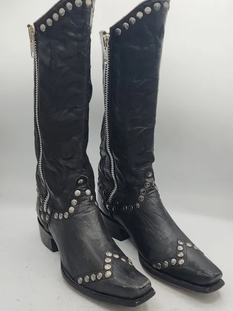Old Gringo Womens Rockrazz Boots Black Studded Size 8.5 B
