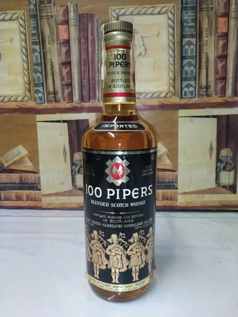 Whisky 100 Pipers 75cl 43% Anni 60 Imp. N.t.p
