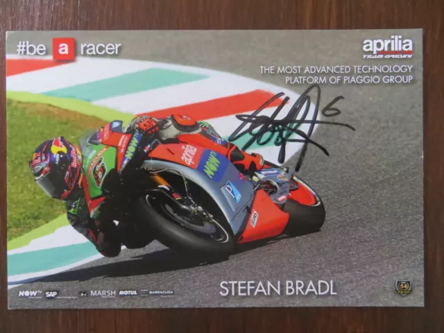 Handsignierte Autogrammkarte *STEFAN BRADL* MotoGP Saison 2017 Deutschland