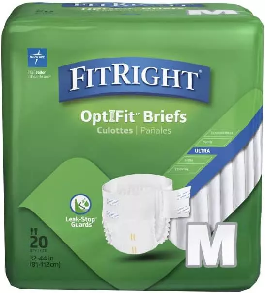 FitRight Stretch Ultra Incontinence Briefs with Center Tab