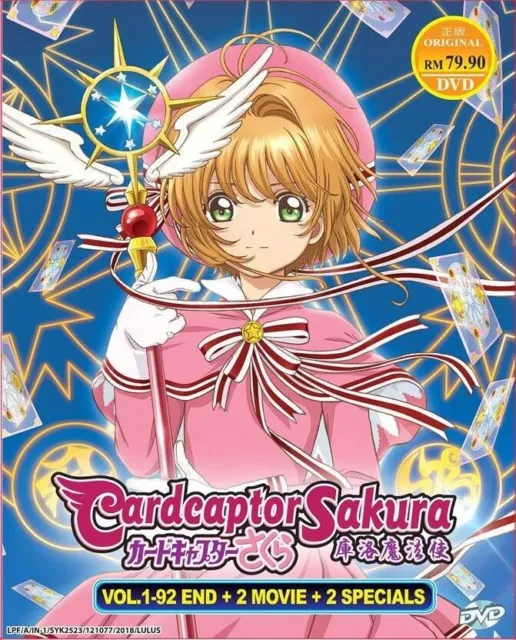 DVD Anime Cardcaptor Sakura Series Staffel 1-4 (1-92 + 2 Filme + 2 SP) Englisch