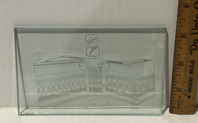 Crystal Dr Pepper 7Up Employee Keepsake for opening new building 1998