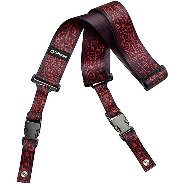 DiMarzio DD2243 Steve Vai ClipLock Quick Release Guitar Strap, 2", Black