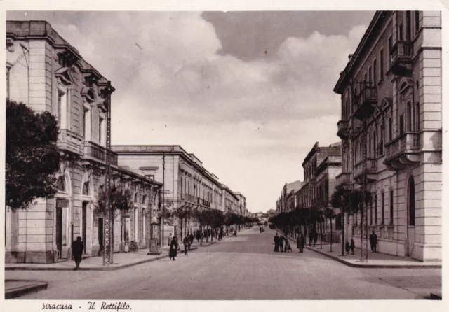 C17543-Sicilia, Siracusa, Il Rettifilo, Viale Alberto E Passanti, 1939