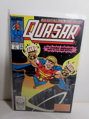 Quasar #1 Marvel Comic Book 1989 The Cosmic Avenger’s PULSATING PREMIERE ISSUE!