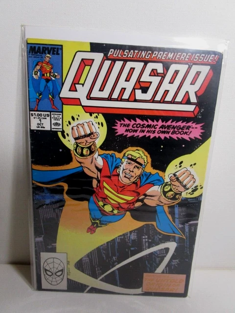 Quasar #1 Marvel Comic Book 1989 The Cosmic Avenger’s PULSATING PREMIERE ISSUE!