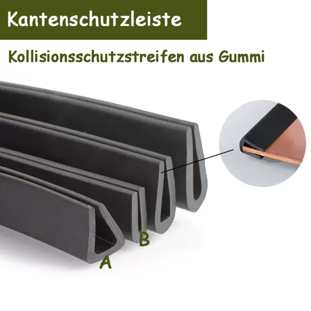 1m Kantenschutz mit Gummidichtung selbstklemmend - staufenbiel-berlin