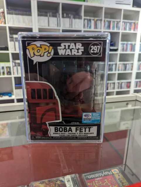 Funko POP! Star Wars Boba Fett Rot #297-Vinyl Figur mit Hardstack