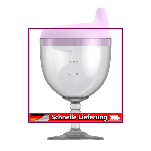 Cáliz bebé, sin derramar, taza de pico de pato, copa de vino para fiesta de bebé