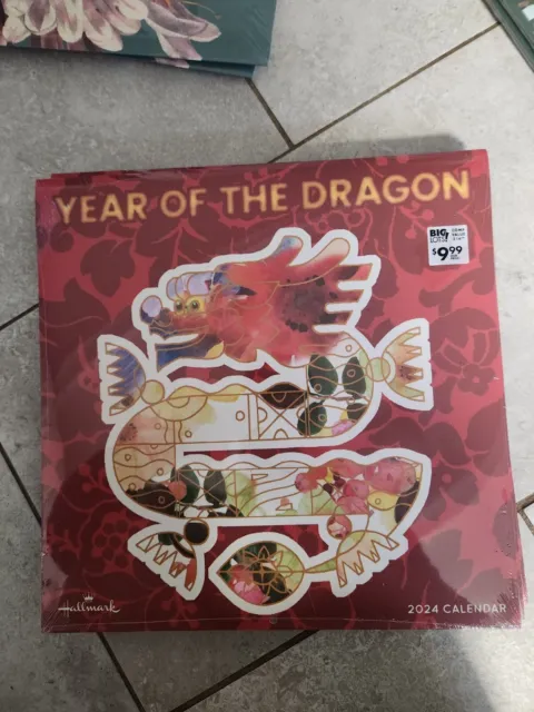 TF PUBLISHING 2024 Year of the Dragon Wall Calendar | Large Grids for