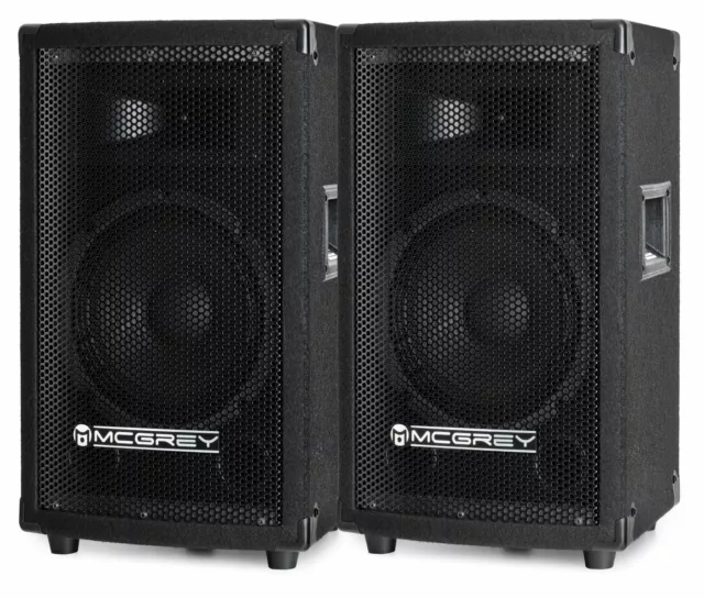 Paar 300W Dj Pa Hifi Lautsprecher Party Monitor Box 8" (20Cm) Bass Subwoofer Set