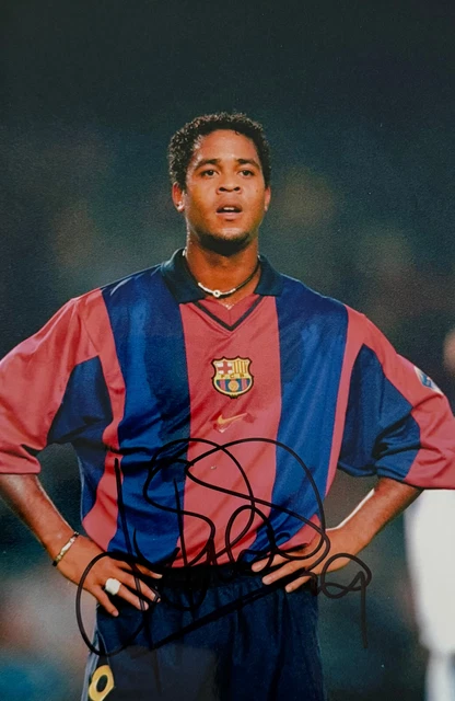 Autographe Signé à La Main De Patrick Kluivert + équipe Néerlandaise - Certifié, Pièce Originale !