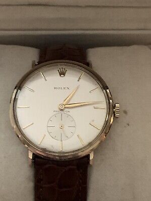 Stunning Vintage 1964 ROLEX Precision Hallmarked 9ct Gold Cal.1200 Gents watch