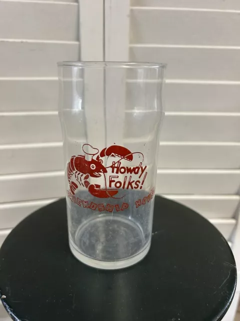Vintage Friendship House Gulfport Biloxi Mississippi Restaurant Soda Glass Cafe