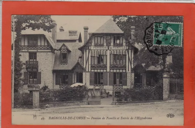 Cpa/Cpsm/Cp - Bagnoles-De-L'orne - Family Board - Racecourse Entrance