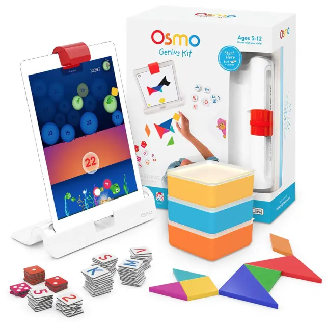 Osmo Genius Kit for Apple iPad Learning Games words numbers kids